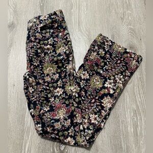 Anthropologie Pilcro Corduroy Floral Pants